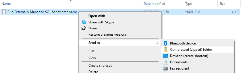 Image ofCreate a zip file in Windows