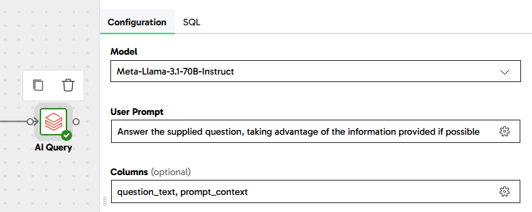 Image ofMatillion Databricks AI Query with RAG