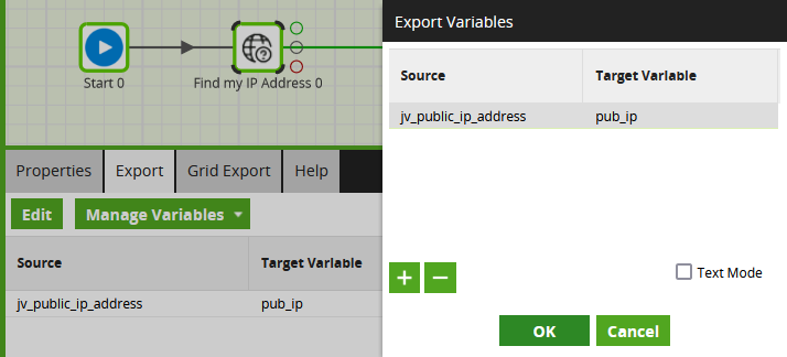 Export Public IP Address